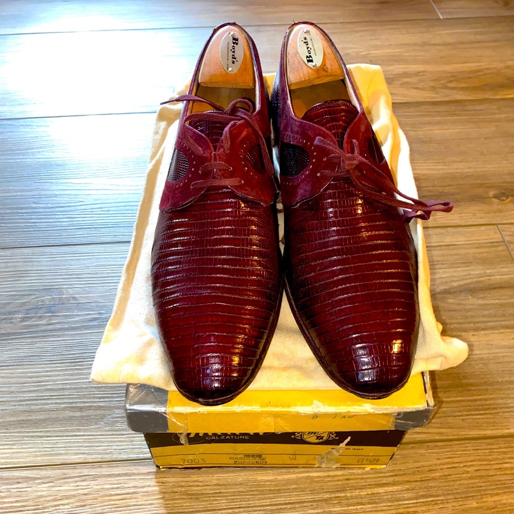 Genuine Lizard Leather Dress Shoes